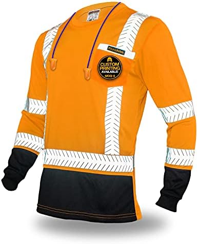 Kwiksafety - שרלוט, צפון קרוליינה - חולצות בטיחות שרוול ארוך פרימיום [צוואר צוואר, כפתור וצווארון